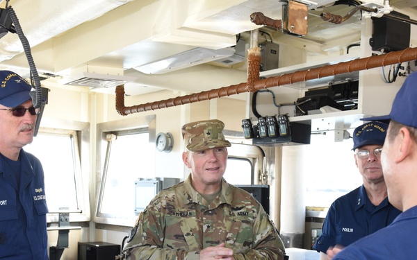 Rear Adm. Poulin attends the 2016 District One Cutter Roundup