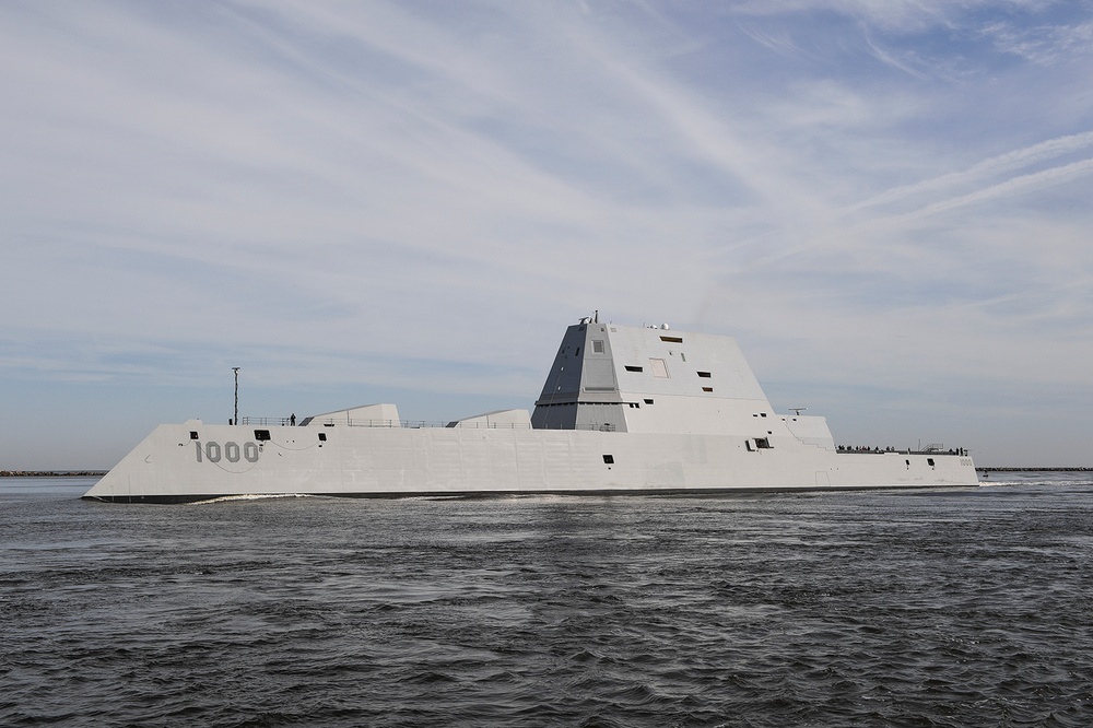 USS Zumwalt Arrives in Mayport