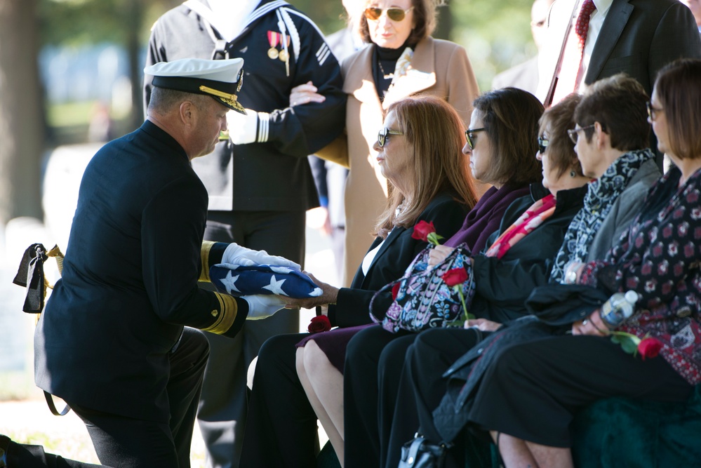 Graveside service of U.S. Navy Fireman 3rd Class John H. Lindsley