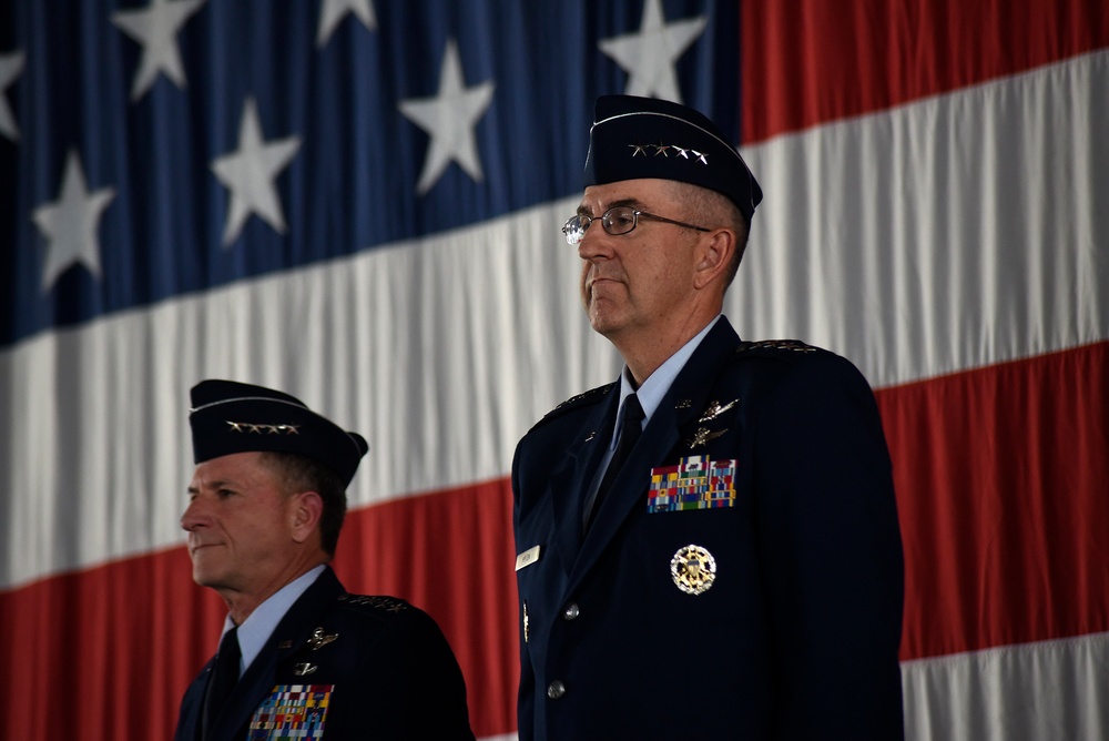 Gen. John Raymond takes leaders of Air Force Space Command