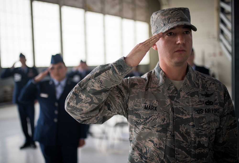 Gen. John Raymond takes leaders of Air Force Space Command