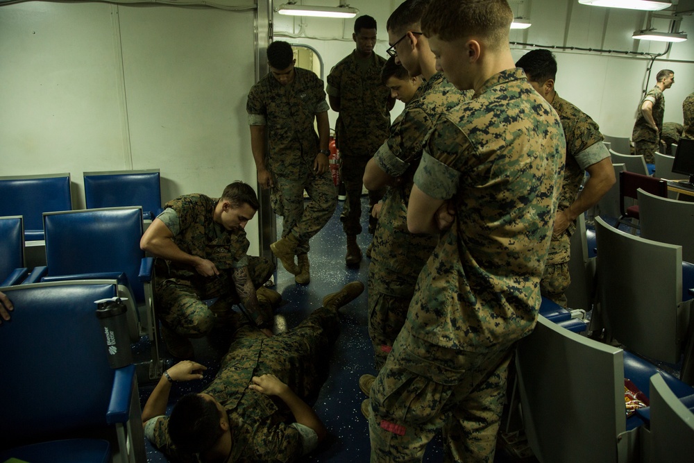 31st MEU Marines learn lifesaving skills
