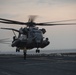 CH-53E Super Stallion lands during sunset