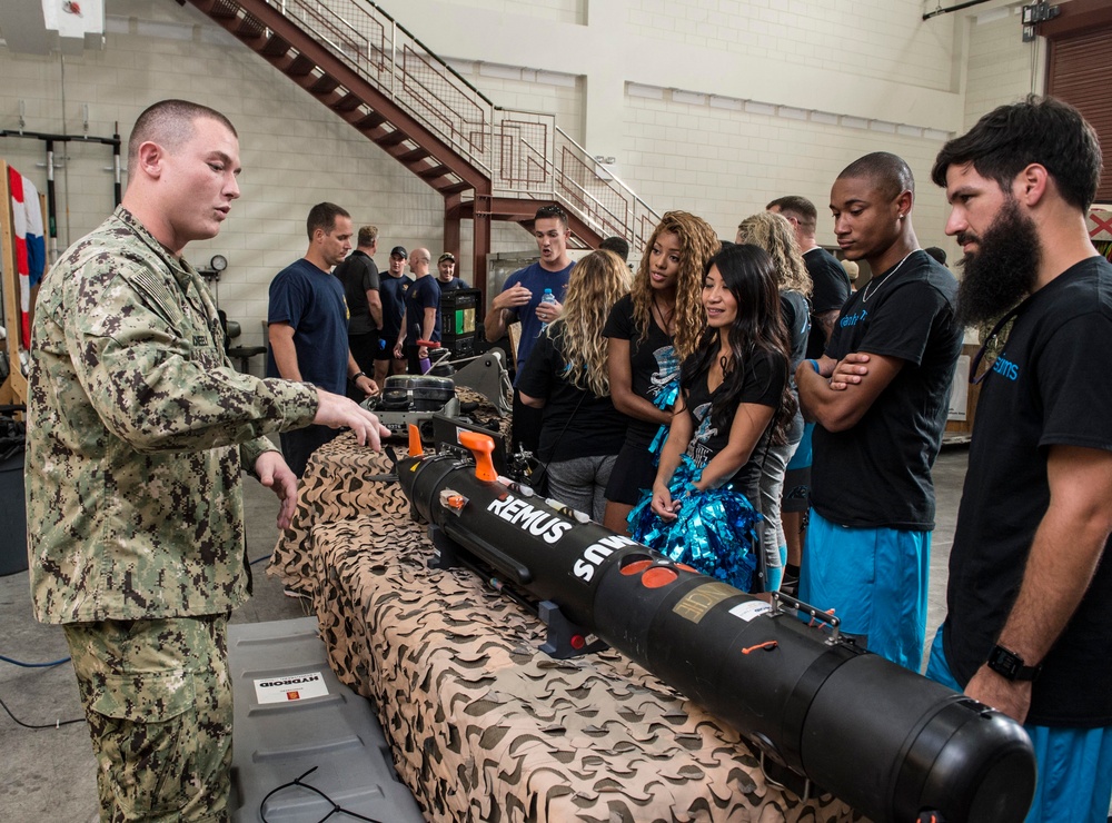 Carolina Panthers Cheer Team are Provided a Tour of  MDSU 2