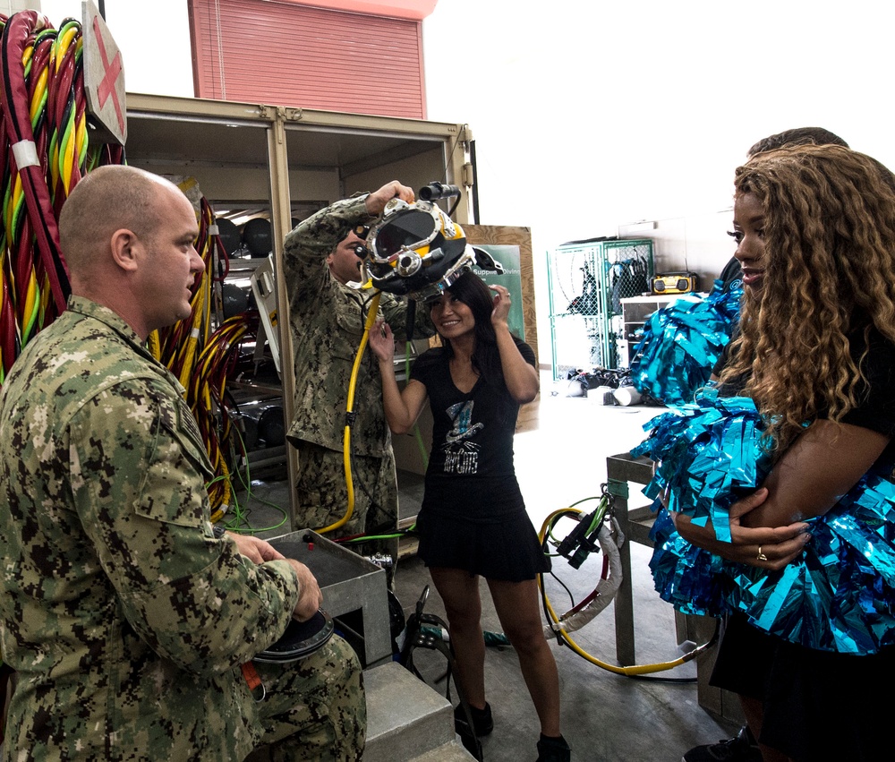 Carolina Panthers Cheer Team are Provided a Tour of  MDSU 2
