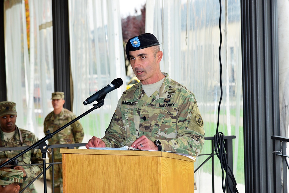 Change of Command Ceremony for Bravo Company, 307th Military Intelligence Battalion, 207th Military Intelligence Brigade.