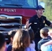 Cherry Point Firefighters visit students at W. J. Gurganus Elementary in Havelock