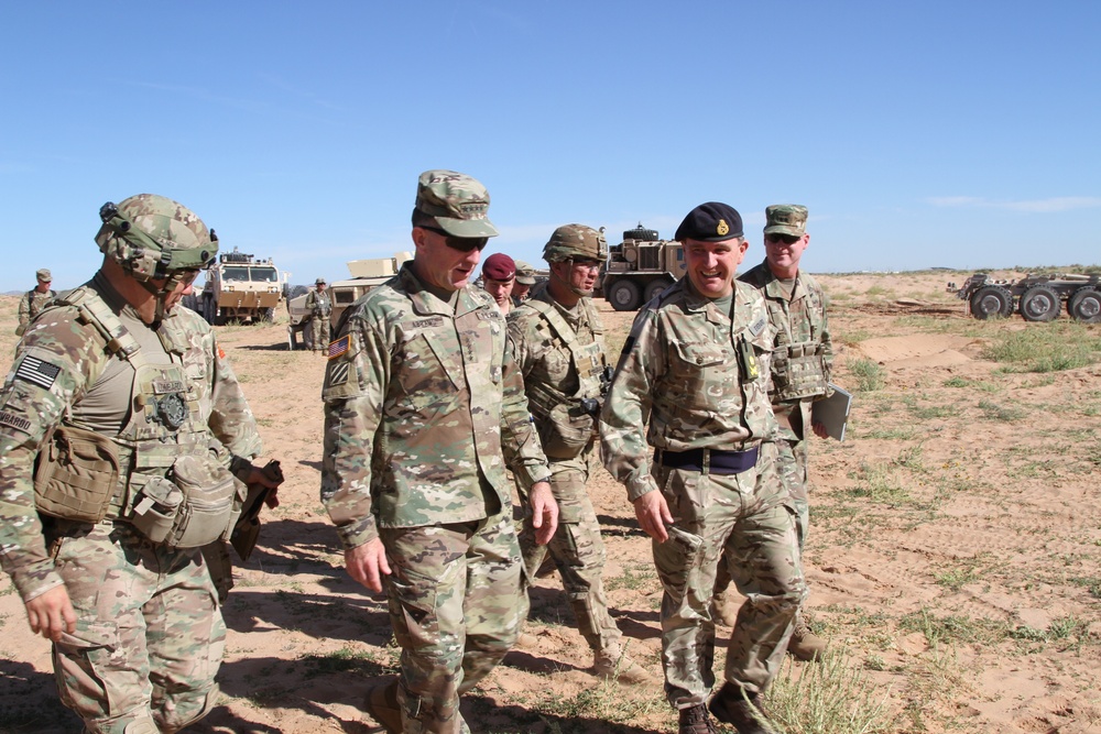 FORSCOM commanding general visit Army Warfighting Assessment