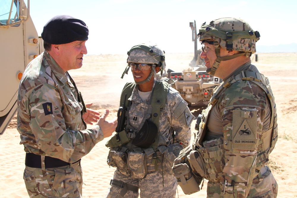 United Kingdon general visits Army Warfighting Assessment