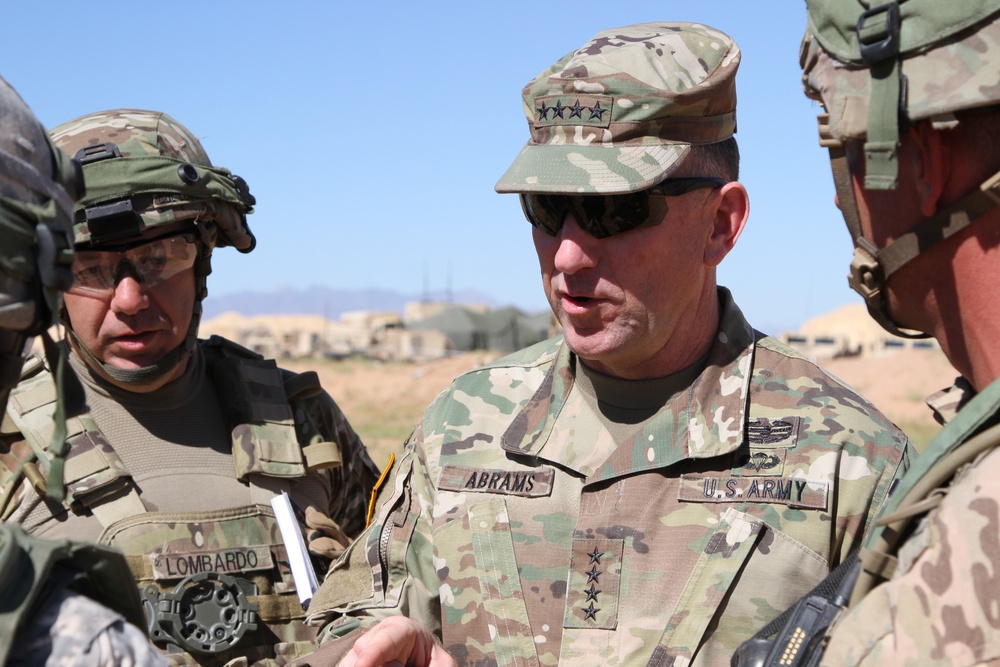 FORSCOM commanding general visits Army Warfighting Assessment exercise