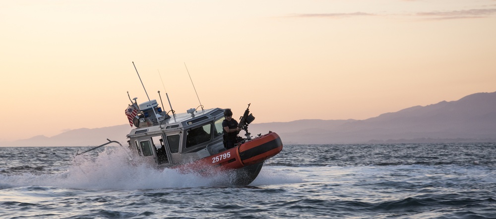 Coast Guard conducts vessel maneuver training near Santa Barbara