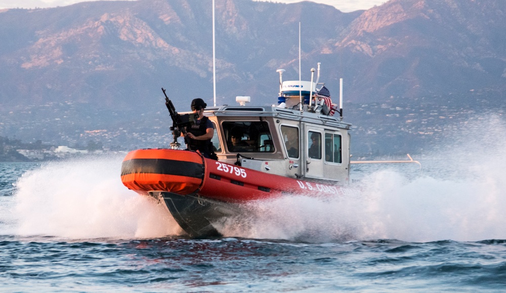 Coast Guard conducts vessel maneuver training near Santa Barbara