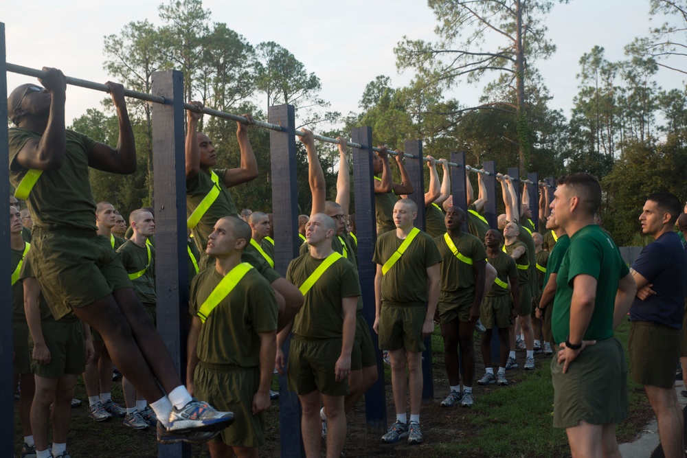 New Marine recruits pass first hurdle, begin training on Parris Island