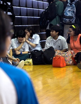 Uniting cultures, sharing languages: Okinawa students visit Kubasaki high school