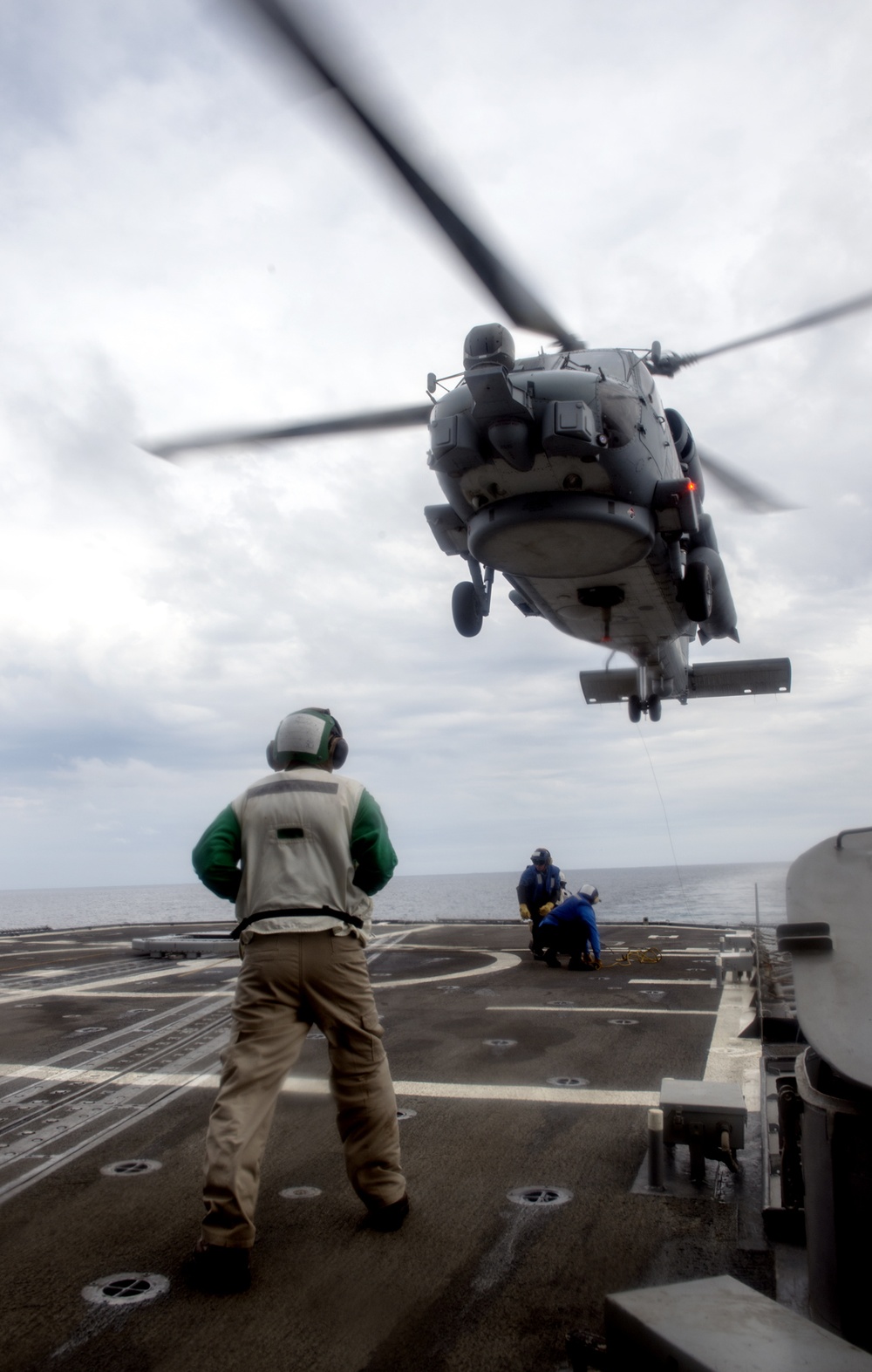Helicopter Maritime Strike (HSM) 78 helo ops aboard USS Lake Champlain (CG 57)