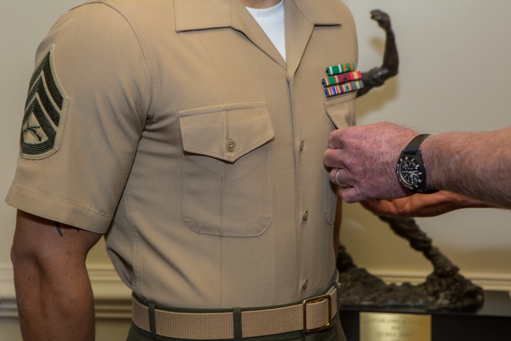 Staff Sgt. Alfonso Torres Navy Commendation Medal Award Ceremony Sept. 30, 2016