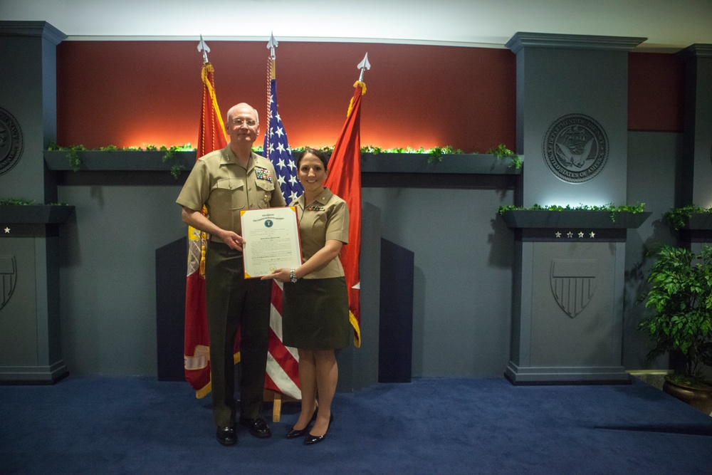 Maj. Rebecca Gansca Promotion Ceremony Oct. 3, 2016