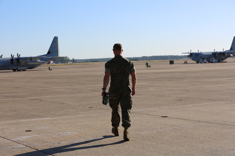 Flying with the best; Marine expands his horizons in aviation