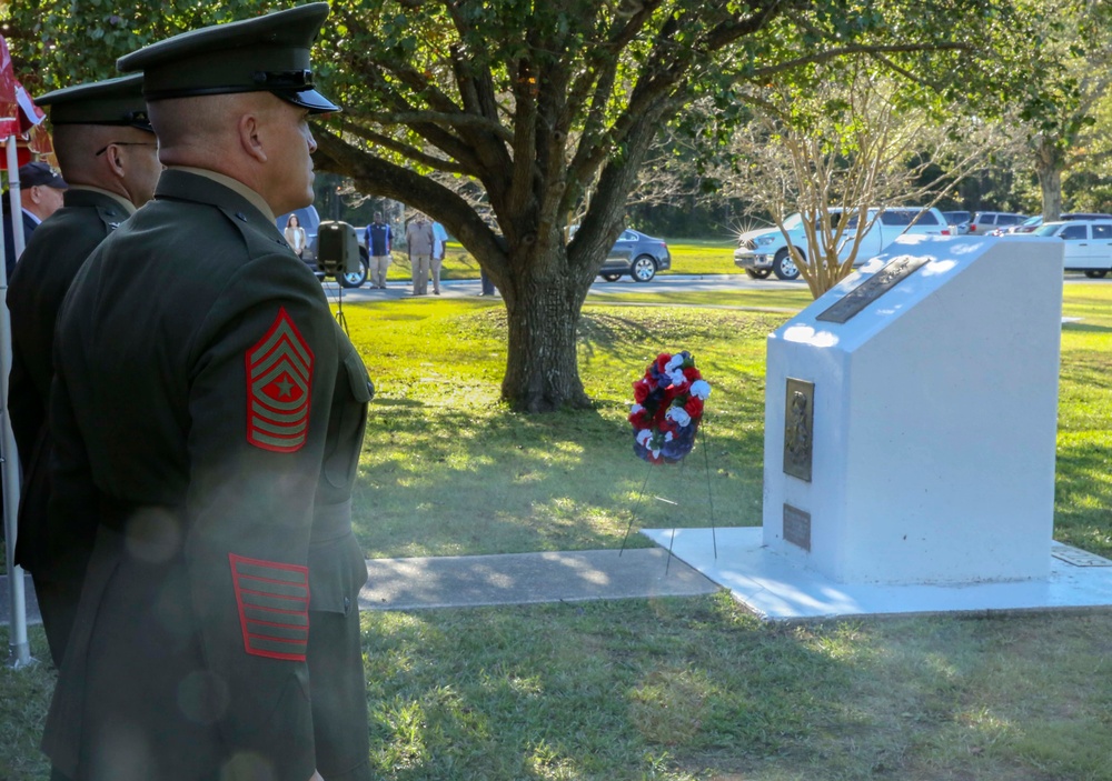 Wreath-laying ceremony at Camp Geiger honors fallen Beirut Marines