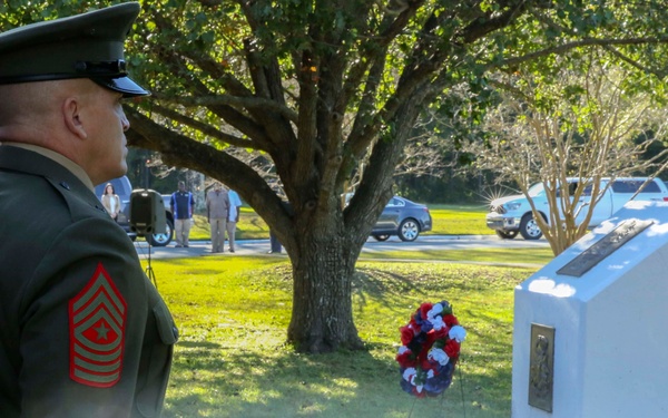 Wreath-laying ceremony at Camp Geiger honors fallen Beirut Marines