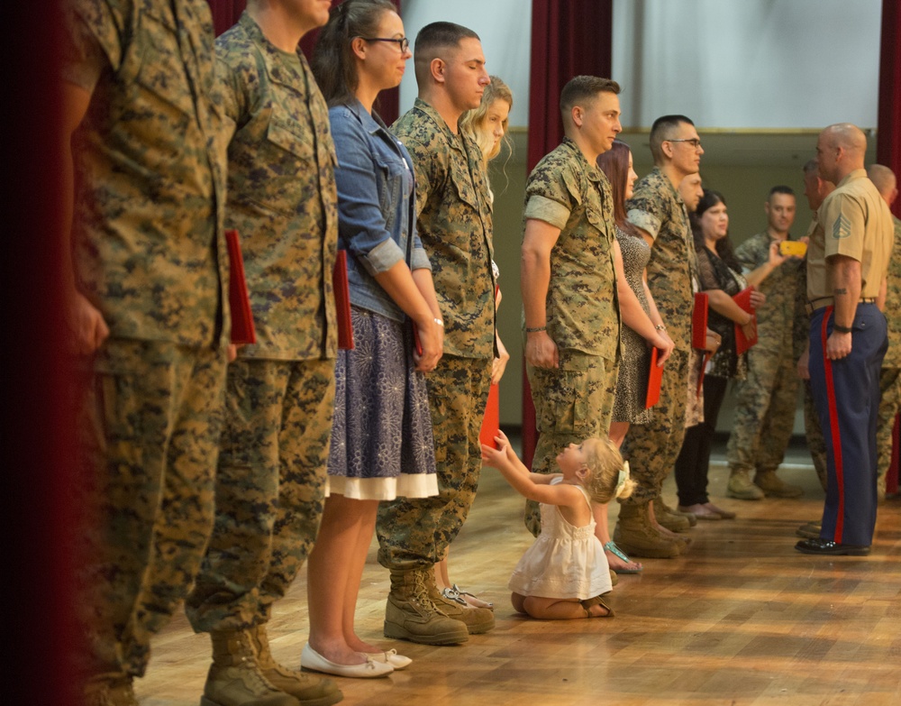 Marines Reenlist on the Spot in Okinawa