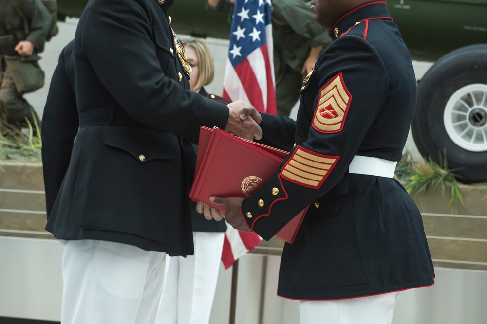 Gunnery Sergeant Johnson Retirement Ceremony