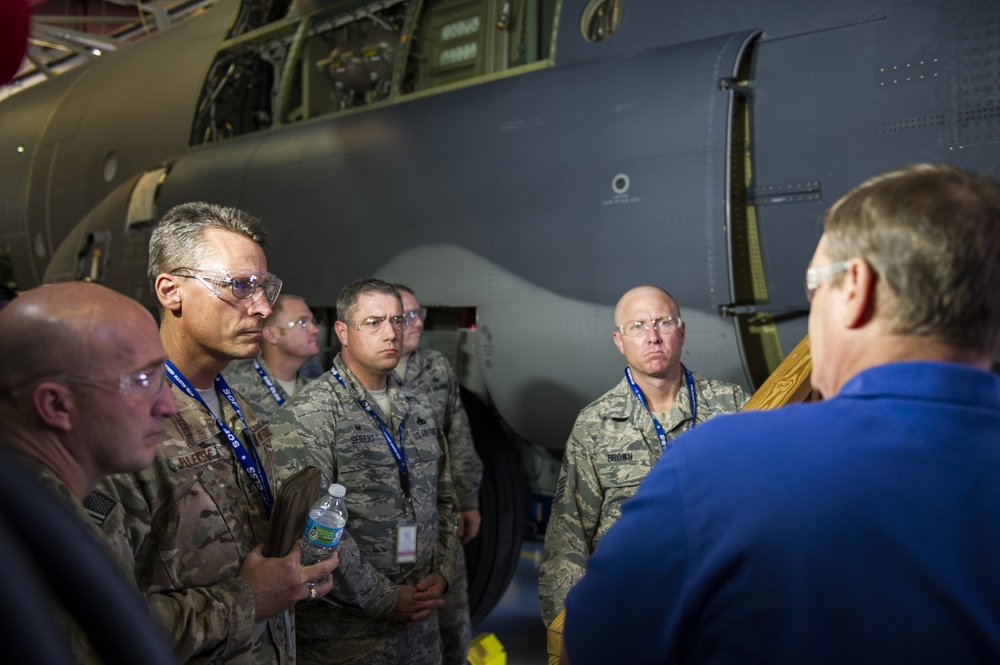 1 SOW leadership tours Lockheed Martin