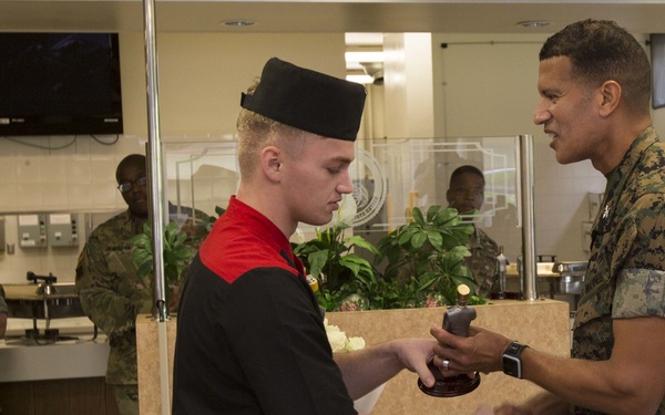 Marines on Okinawa heat up as they compete to be the best: the food service specialist of the quarter