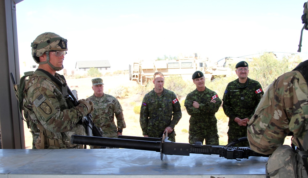 Multinational forces visit Army Warfighting Assessment