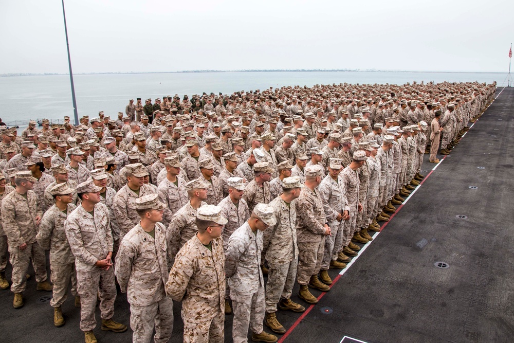 11th MEU Departs San Diego