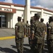 Marine Recieves Purple Heart in Front of Building Dedicated to Marine He Served With