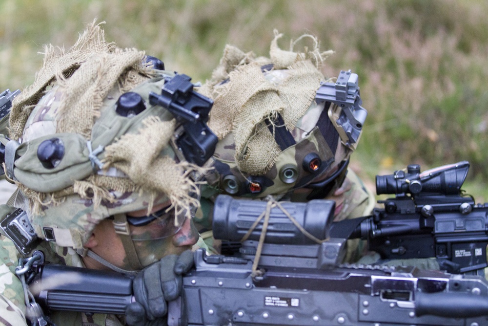 Paratroopers participate in Silver Arrow force on force training