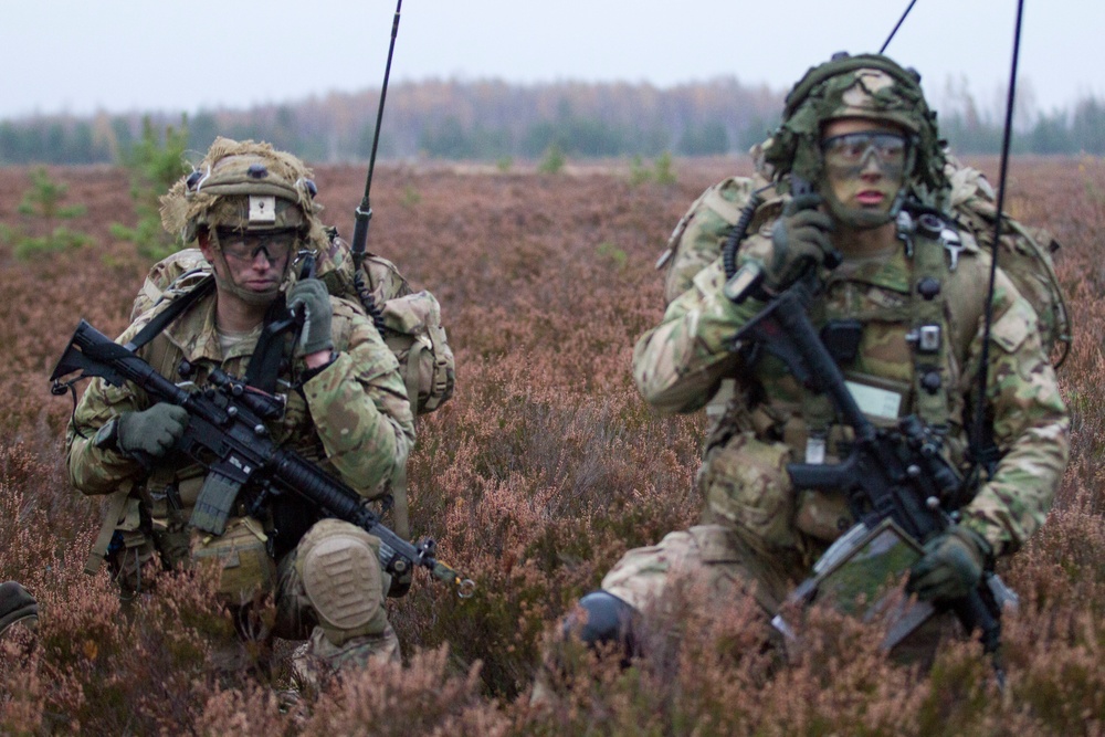 Paratroopers participate in Silver Arrow force on force training