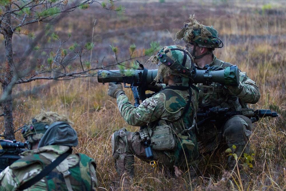 Paratroopers participate in Silver Arrow force on force training