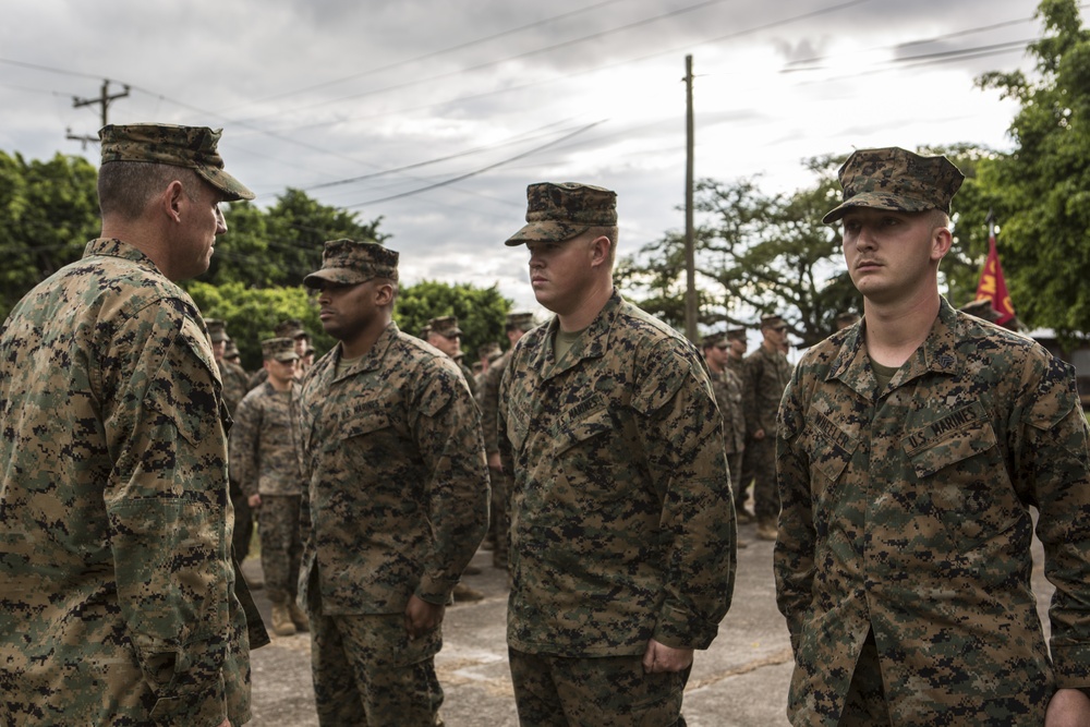Marines with SPMAGTF-SC get awarded