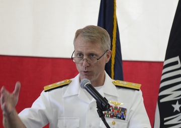 NAWCWD commander speaks during 70th anniversary ceremony at Point Mugu