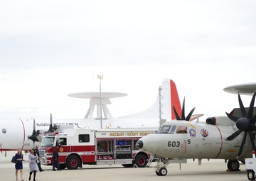 Vehicles on display during 70th anniversary ceremony at Point Mugu Oct. 27