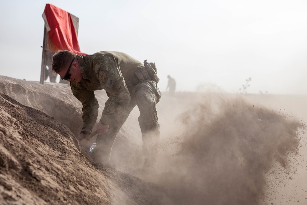 Australians train at Besmaya Range Complex
