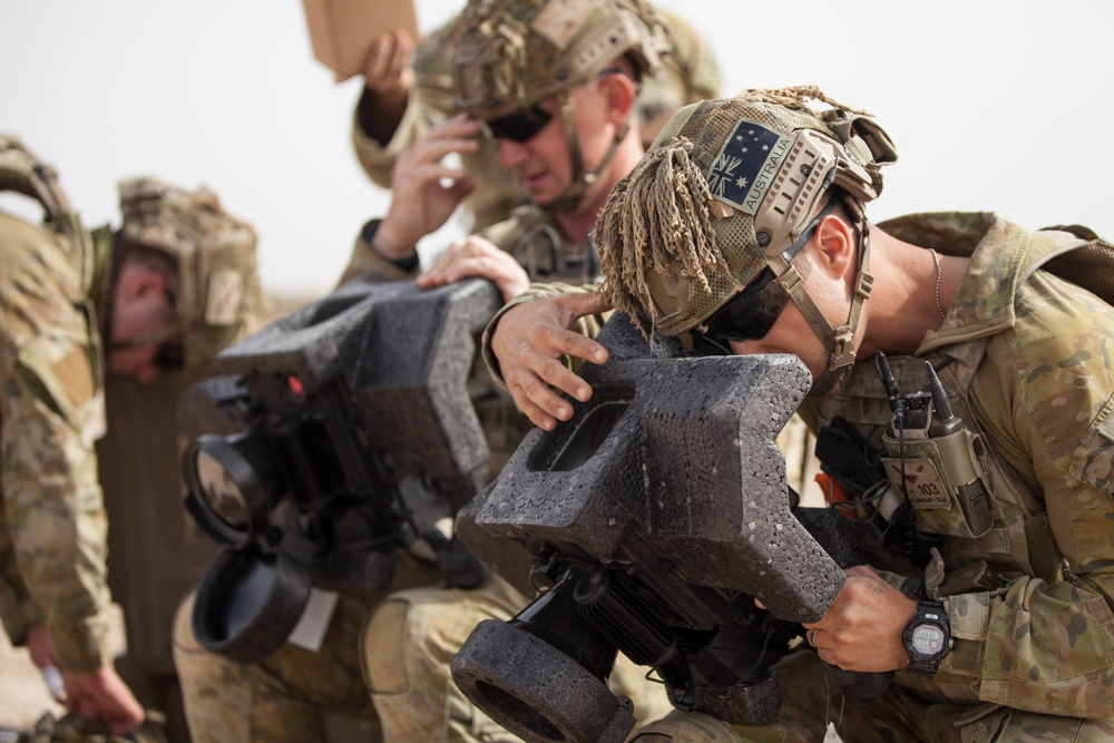 Australians train at Besmaya Range Complex
