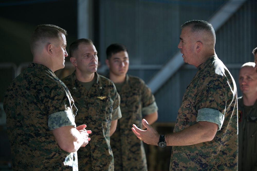 U.S. MARFORCOM Commander visits SPAMGTF-CR-AF Marines