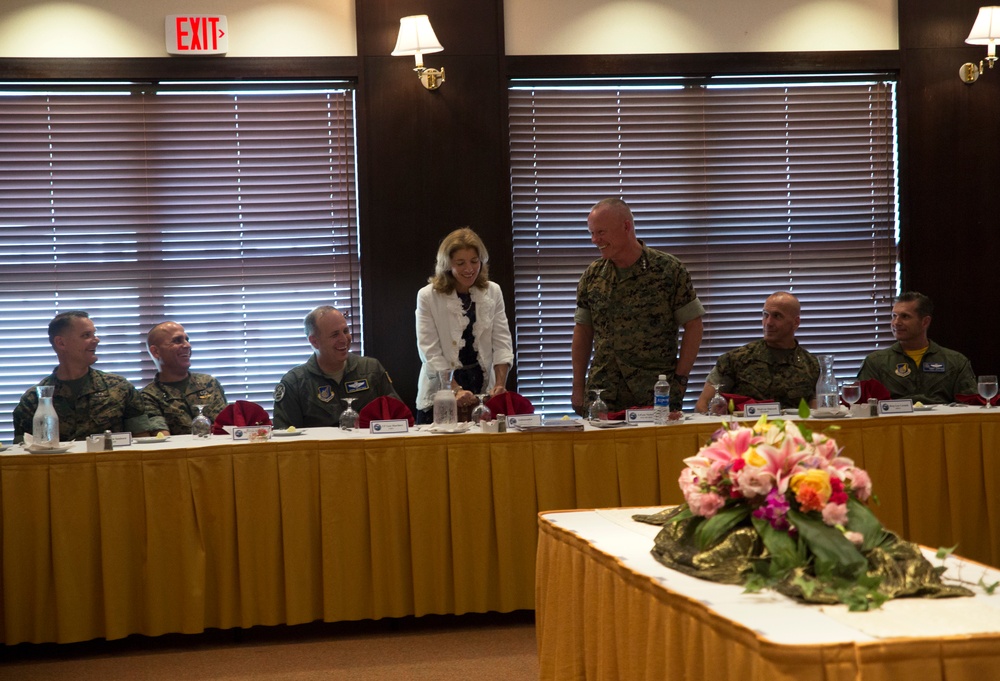 Ambassador Caroline Kennedy greets service members, families on Okinawa