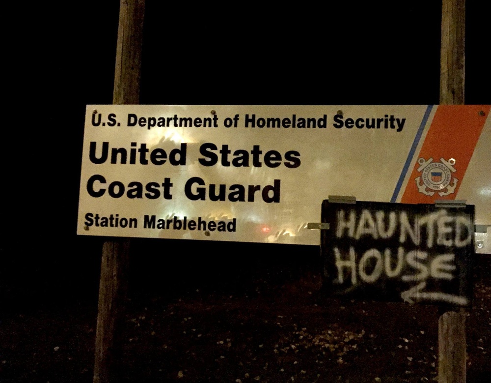 Coast Guard Station Marblehead hosts haunted house food drive