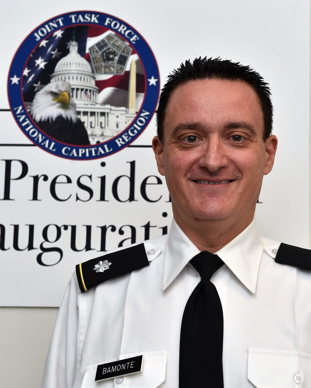 Army Lieutenant Colonel Bamonte supports the 58th Presidential Inauguration