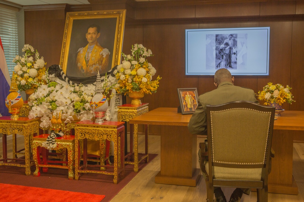 Lt. Gen. Ronald L. Bailey Thai Embassy Visit Oct. 27, 2016