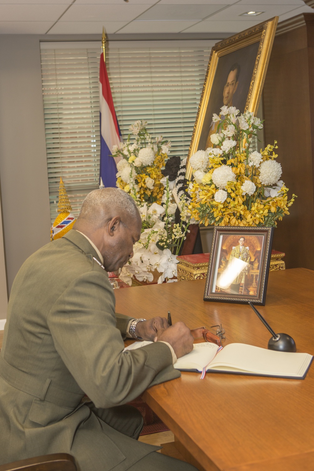 Lt. Gen. Ronald L. Bailey Thai Embassy Visit Oct. 27, 2016