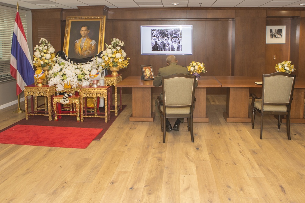 Lt. Gen. Ronald L. Bailey Thai Embassy Visit Oct. 27, 2016