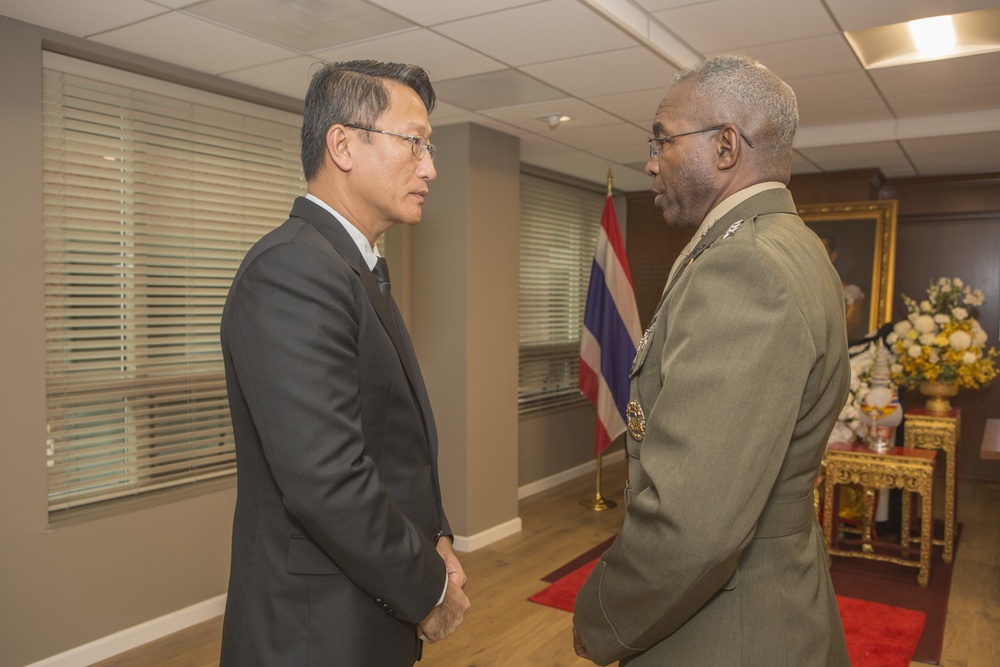 Lt. Gen. Ronald L. Bailey Thai Embassy Visit Oct. 27, 2016