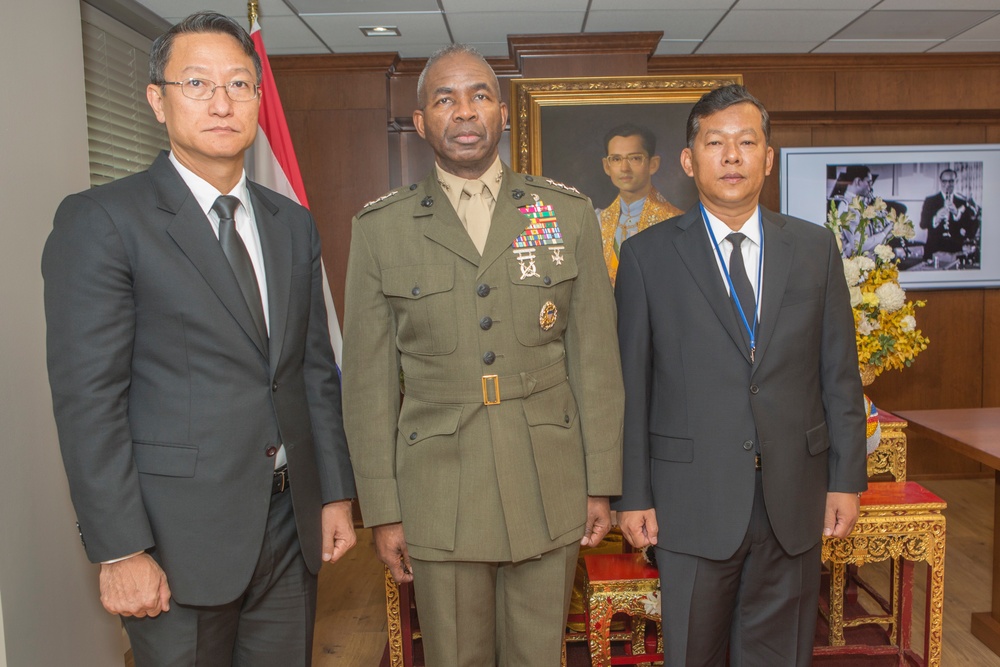 Lt. Gen. Ronald L. Bailey Thai Embassy Visit Oct. 27, 2016