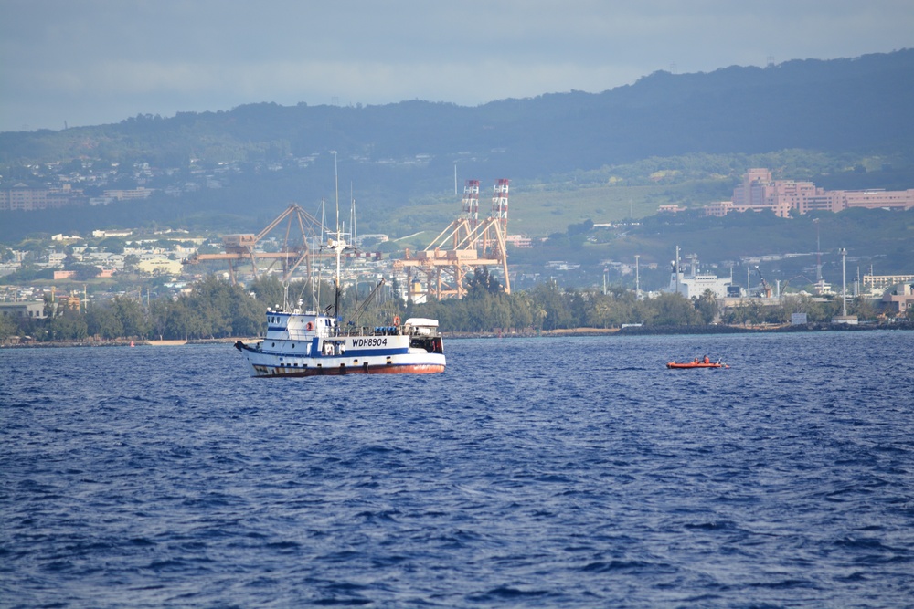 USCGC Galveston Island conducts fishery boardings off Oahu