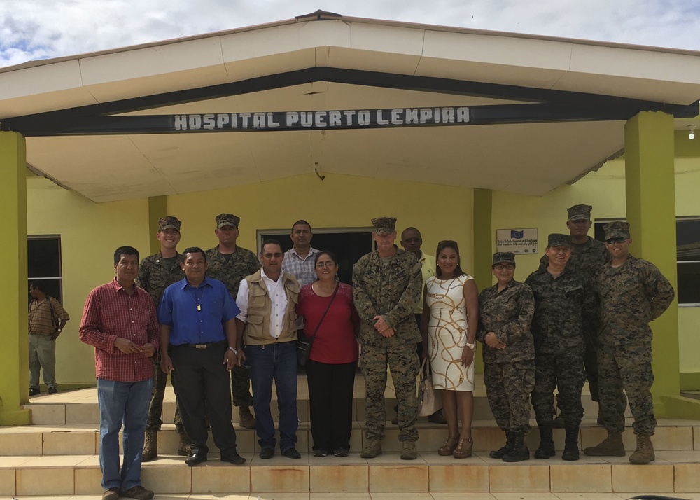 Marines with SPMAGTF-SC Celebrate Grand Opening of Puerto Lempia Hospital